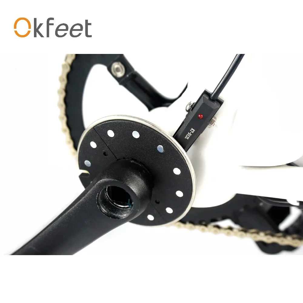 Okfeet KT-D12L двойной зал 12 магентов PAS педаль помощник сенсор электрические велосипеды конверсионный комплект части половина-Половина дизайн