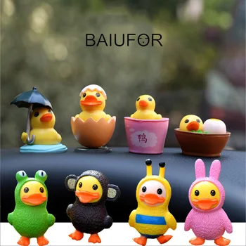 

BAIUFOR Animal Miniature Cartoon Duck Collection Figurines for Terrarium Accessories DIY Fairy Garden, Cake, Car Decoration