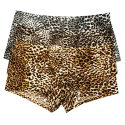 3 шт. Для мужчин нижнее белье Leopard Boxer Мужские шорты для купания шорты Для мужчин Трусики Дышащие шорты трусы-боксеры сексуальные Для мужчин