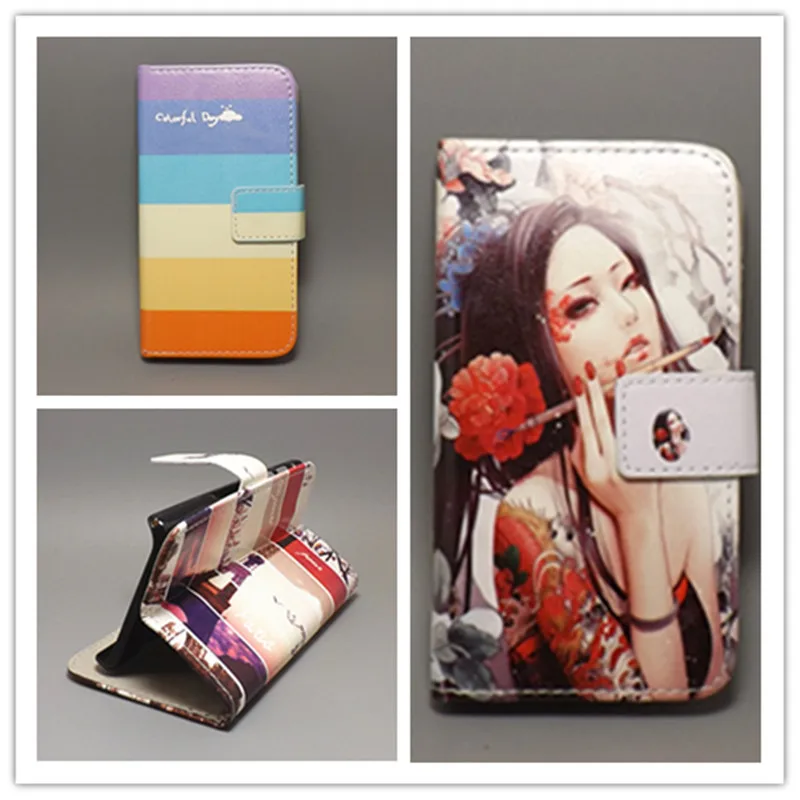 Новый дизайнерский чехол книжка с бабочкой и цветочным флагом для Alcatel One Touch Idol 6030