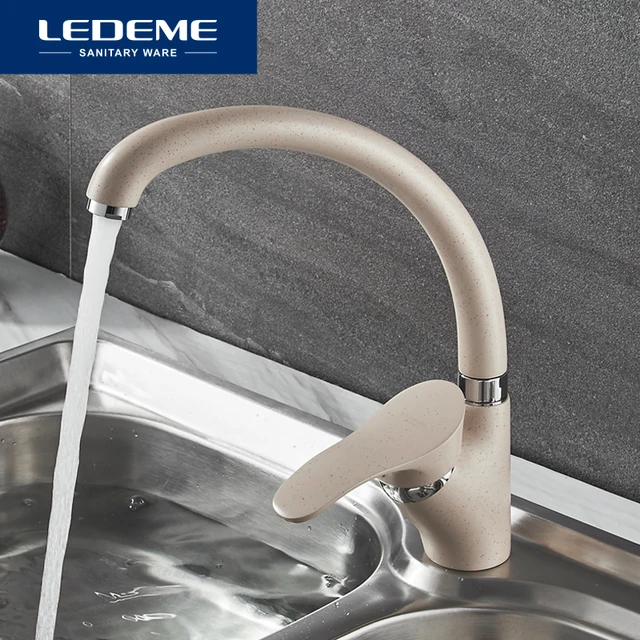 Special Offers LEDEME Color Kitchen Faucet Mixer Water Tap Single Holder Single Hole Kitchen Faucets Spray Paint Rotation Rubinetto Cucina Special Offers LEDEME Color Kitchen Faucet Mixer Water Tap Single Holder Single Hole Kitchen Faucets Spray Paint Rotation Rubinetto Cucina