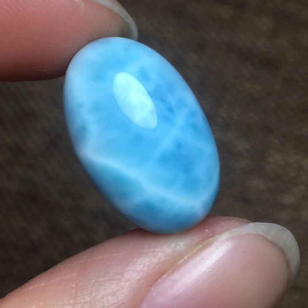 

Gems 3.1grams Natural Larimar Gemstones Loose Stones Loose Gems