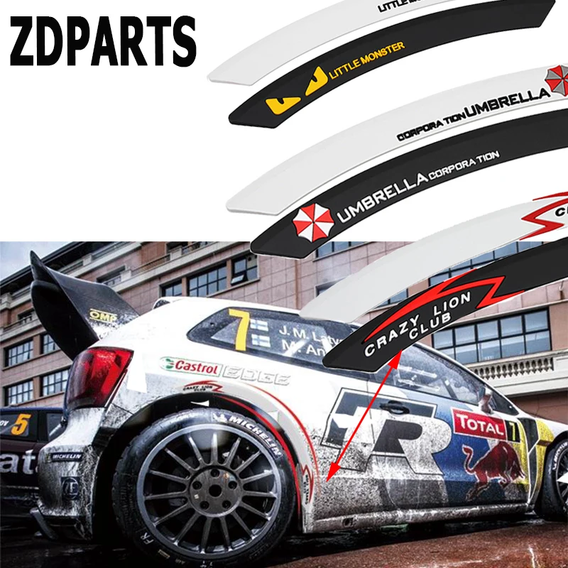 Zdparts 2X Car Protect Fender Wheel Edge Adesivi Per Sopracciglia Per Volvo V70 S60 Xc90 Peugeot 307 206 308 407 Mini Cooper Volkswagen