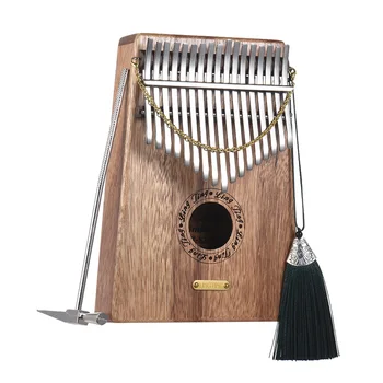 

17-key Kalimba Thumb Piano Mbira Sanza Swartizia Spp Solid Wood with Carry Bag Music Book Stickers Tuning Hammer Musical Gift