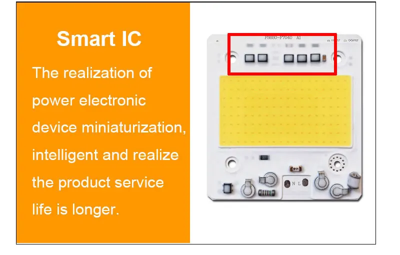 COB светодиодный чип 100 Вт 50 Вт 30 Вт 20 Вт 10 Вт Smart IC без необходимости драйвер светодиодный SMD бусины для прожектора прожектор наружная лампа