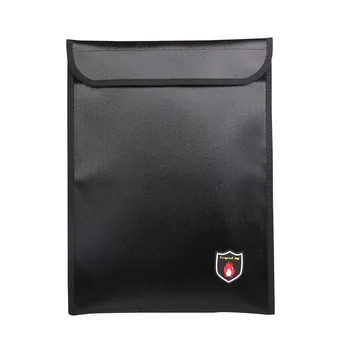 

Fireproof Money Document Bag Water Resistant Cash Envelope Holder Valuables Protections Documents Jewelry Zipper Closure