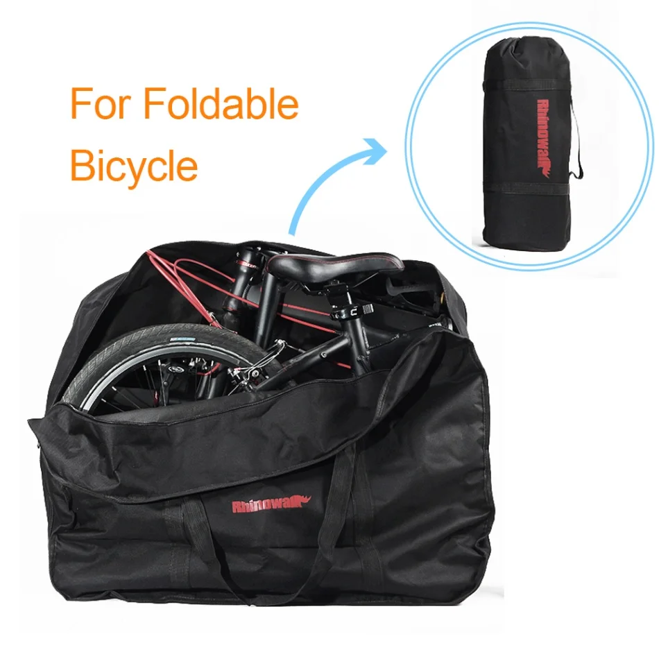 Велосипедная сумка 16/20 дюймов, сумка для велосипеда, сумка для путешествий, чехол для велосипеда, Складная Сумка переноска для велосипедов, сумка для переноски на открытом воздухе, велосипедная передняя корзина, Pannier - Цвет: Black 16 inch