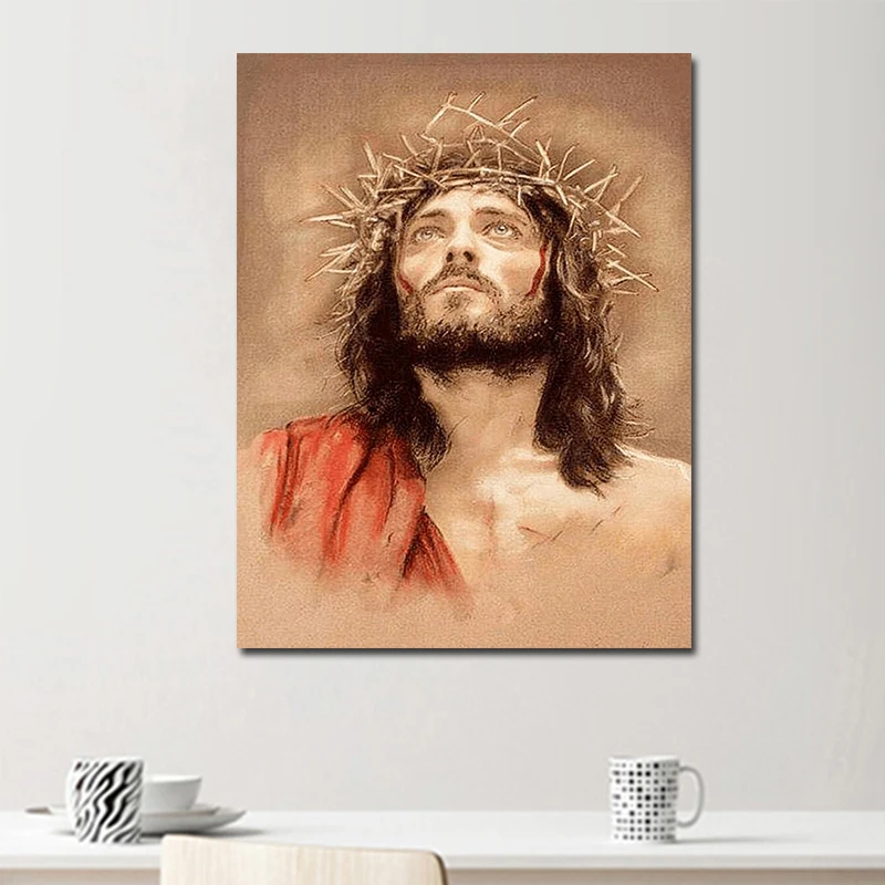 

Meian 5d Diamond Painting Cross Stitch Jesus Full Drill diamond Embroidery Religion Sale Mosaic Home Decoration Art Hot 2019