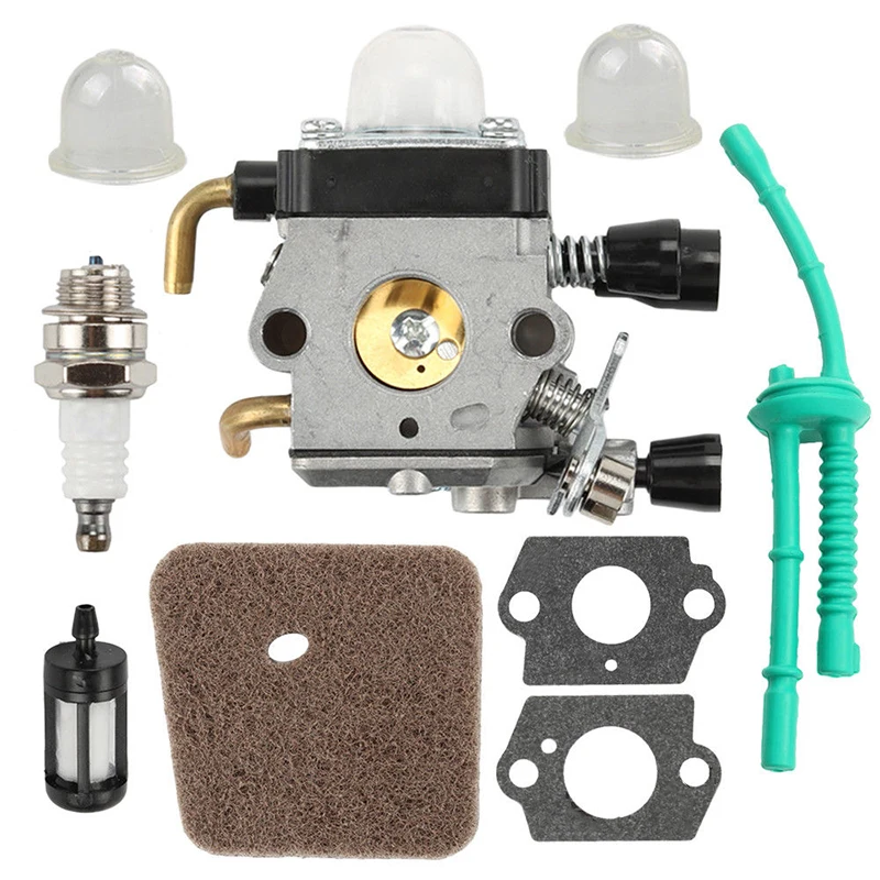 

9X/LOT Spark Plug Carburetor Parts Gaskets For STIHL FS38 FS45 FS46 FS55 Trimmer