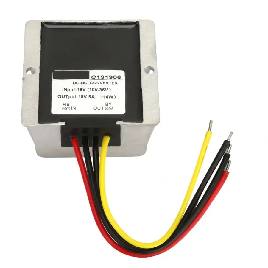 

For Ac Motor Voltage Stabilizer 6A 10-36V To 19V Auto Step UP/Down Converter Boost/ Voltage Regulator Module