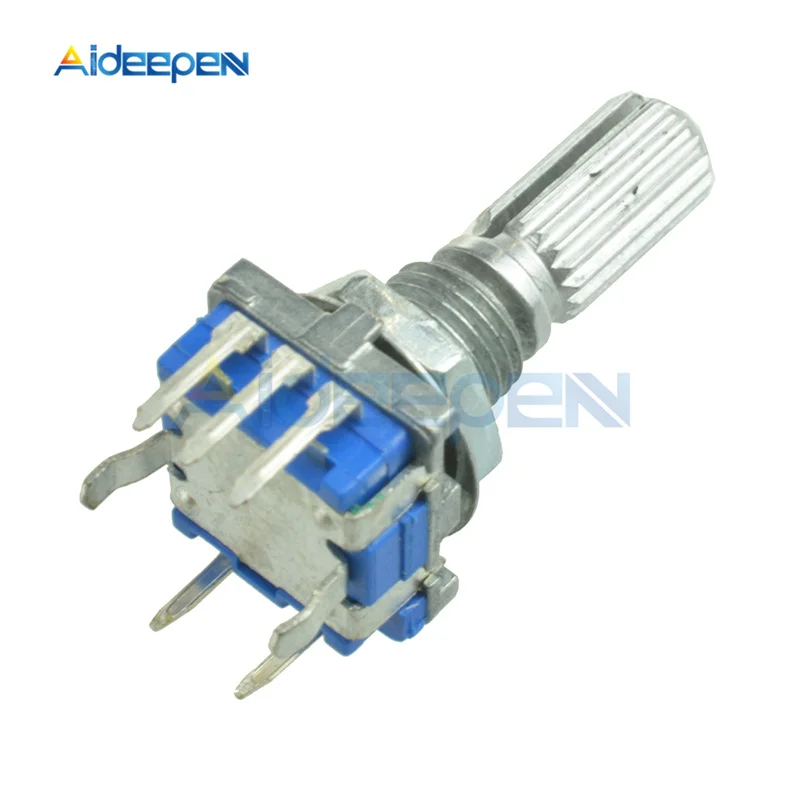 1Pcs EC11 15mm 20mm Rotary Encoder Module Audio Rotating Potentiometer Knob Cap Half shaft For Arduino Sensor Development | Инструменты