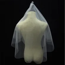 Блестящий Шикарный чехол из 2 слоя Короткие Свадебная Фата с расческой с блёстками; свадебная вуаль Mariage свадебные аксессуары бокал для шампанского цвета слоновой кости