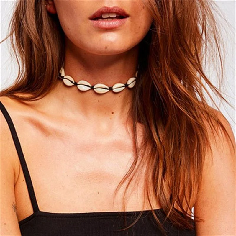 

Rinhoo Nature Shell Series Necklace Trendy Jewelry Bohemian Beach Sea Shell Pendant Charming Ocean Necklace Chain Accessaries