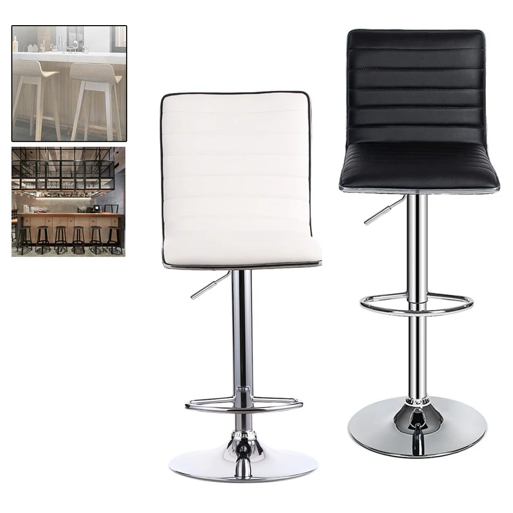 

2pcs/set Height 88-109 cm Modern Bar Stools Adjustable Swivel Bar Chairs Counter Pub Chair Rotating Home Breakfast Bar stools