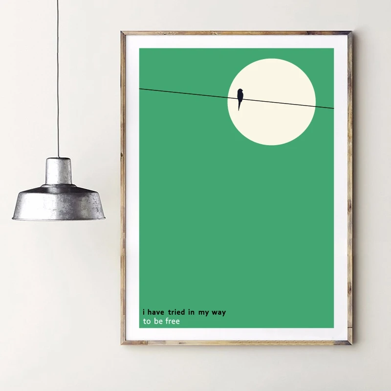 Bird On A Wire Leonard Print