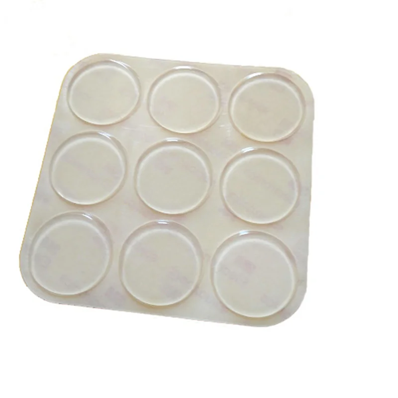 135pcs 30x2 mm 3M Self Adhesive Soft Clear Silicone Rubber Feet Pads High Sticky Absorber Anti