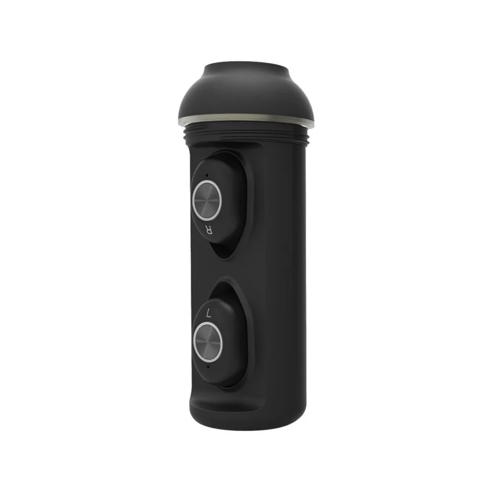 TWS Bluetooth наушники стерео спиральное уплотнение черные беспроводные наушники бинауральная Спортивная музыка с микрофоном# P3
