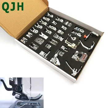 

32pcs/set Sewing Machine Parts Presser Foot Braiding Blind Stitch Darning Presser Feet Kit Set For Brother Singer Janome