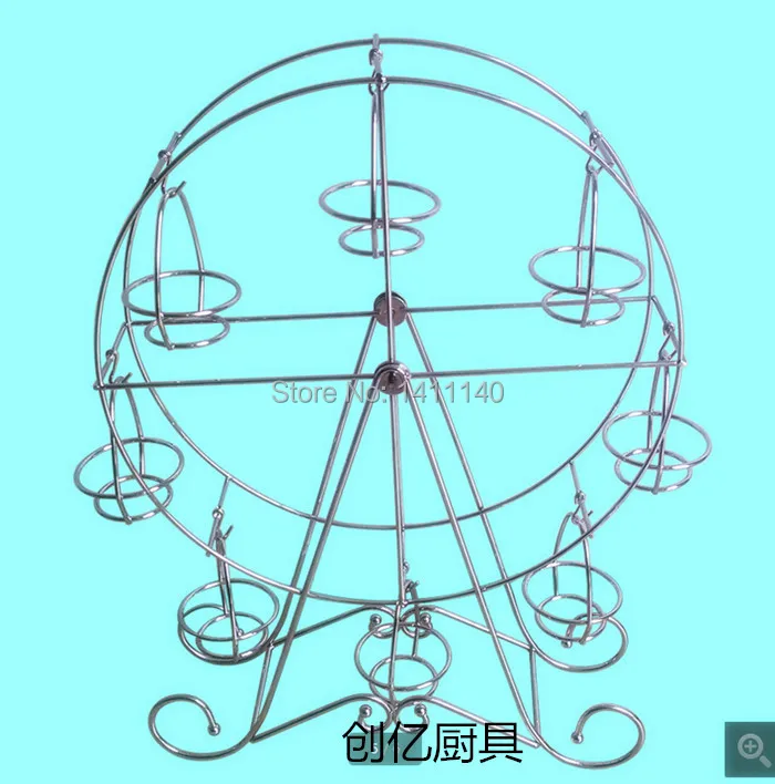 Торт инструмент колесо обозрения 8 Чашек Кекс Стенд торт держатель дисплей Свадебная вечеринка День рождения украшения