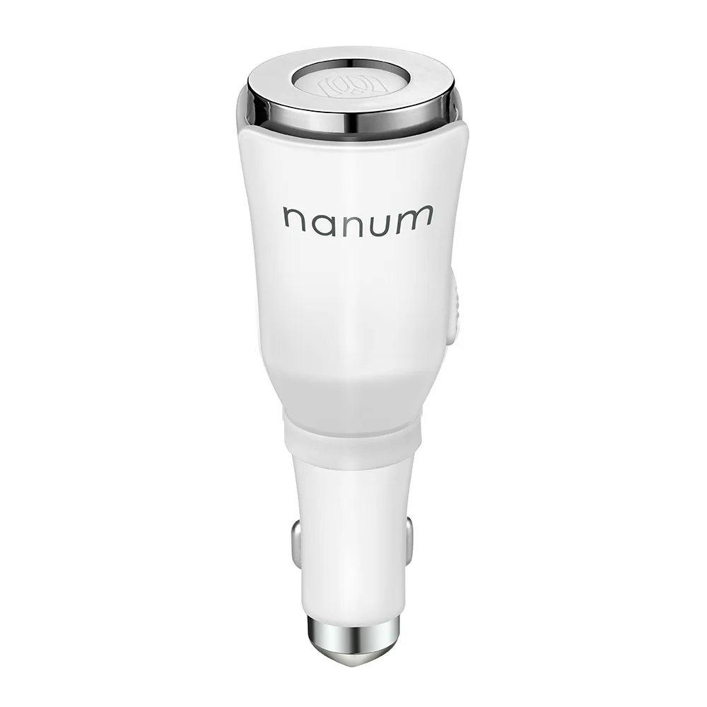 Nanum освежитель воздуха автомобиля тюльпан ароматизатор для машины мини USB Ароматерапия Увлажнитель воздуха автомобиля USB эфирное масло диффузор тумана - Цвет: White