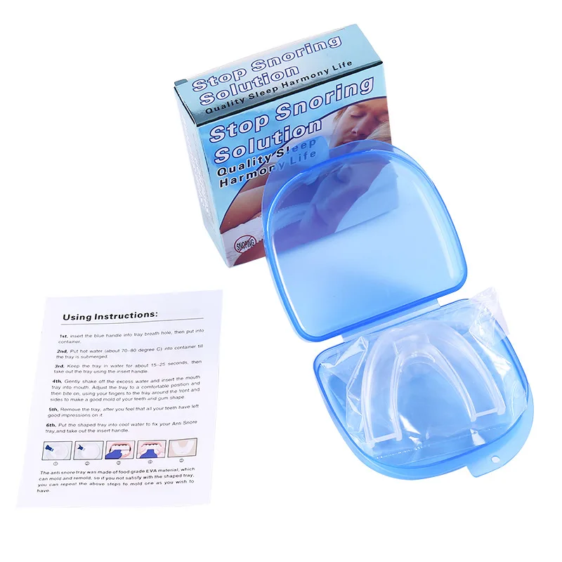 

1pcs Anti-snoring Teeth Braces Device Stop Snoring Solution Soft Food-grade Silicone Sleep Night Guard Teeth Braces Sleeping Aid