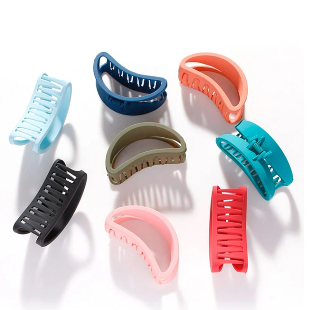 

1PC Elegant Women Acrylic Hairpins Colorful Clamp Hollow Out Hair Claw Clips Barrattes Hair Styling Accessories for Ladies