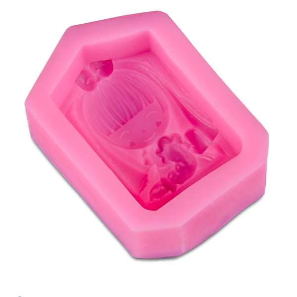 

silicone cake mold soap girl bolo baking tools for cakes mould decorating fondant molds chocolate stencil moldes de silicon D346