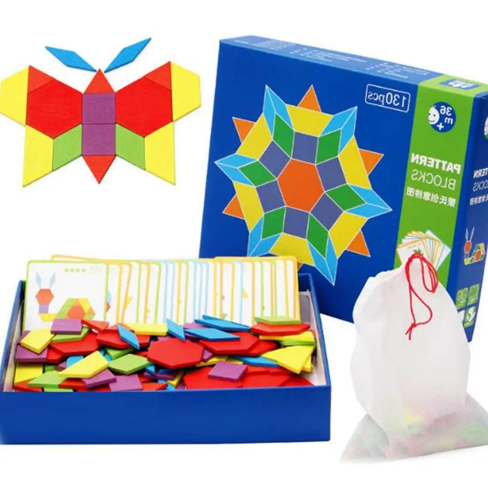 Tangram деревянная игра головоломка строительные блоки Танграм головоломки мозг
