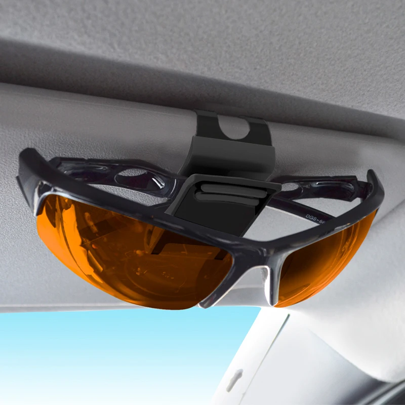 

2018 new design Glasses Holders for Car Sun Visor FineGood Sunglasses Eyeglasses Mount with Ticket Card Clip high quality