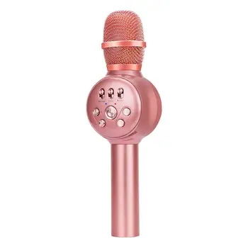 

Wireless Karaoke Microphone, Professional Portable Bluetooth Handheld Microphone Home Party Birthday Speaker Machine for Singi