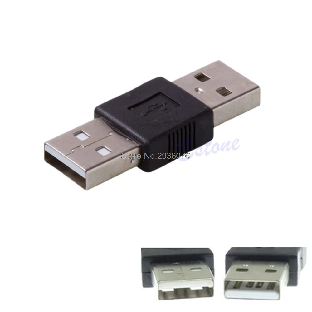 

USB 2.0 Male To USB Male Cord Cable Coupler Adapter Convertor Connector Changer
