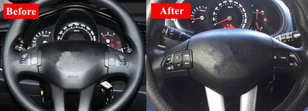 Многофункциональное рулевое колесо аудио круиз управление кнопки для Kia sportage SL с задним светильник автомобильное зарядное устройство