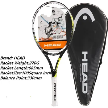 

Original HEAD Tennis Rackets For Men Women Champion Professional Attitude Pro Rackets For Tennis Shockproof Man Racquets Bag