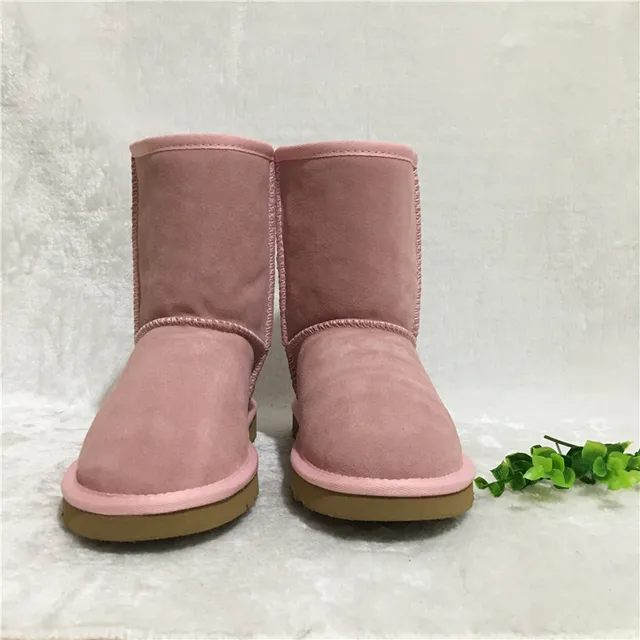 HOT Australian Style Women Unisex Snow Boots Waterproof Winter Leather Boots Brand IVG Outdoor Shoes Size EU35-45 tanie i dobre opinie Adult Slip-On Mid-Calf 0-3cm Flat with Flat (≤1cm) Round Toe Plush Fits true to size take your normal size Solid HOT Australian Style Women Unisex Snow Boots Waterproof Winter Leather Boots Brand IVG Outdoor Shoes Size EU35-45 tanie i dobre opinie Adult Slip-On Mid-Calf 0-3cm Flat with Flat (≤1cm) Round Toe Plush Fits true to size take your normal size Solid