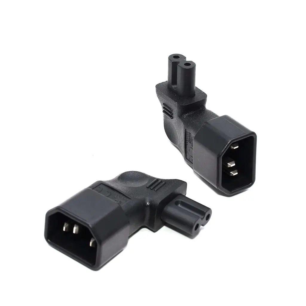 Переходник IEC 320 C14 C7 с прямым углом переходник на 3 контактного штекера 2