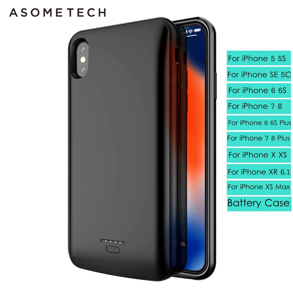 Чехол для аккумулятора power Bank iphone X XS XR MAX Магнитная батарея зарядное устройство