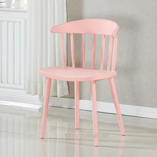 Современный дизайн пластиковый PP Модный Красочный обеденный стул, стул для кафе, стул для совещаний, компьютерный стул, стул для учебы и отдыха 2 шт