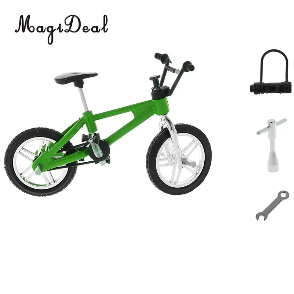 1:24 Scale Alloy Miniature Finger Bike Bicycle Diecast Vehicle Model Desk Gadget Relaxation Toy for Children Kids Boys Xmas Gift