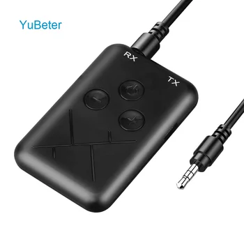 

YuBeter Wireless Bluetooth Receiver Transmitter 2 in 1 Adapter With 3.5mm AUX Audio Plug For Car/Home Speaker Handsfree Call