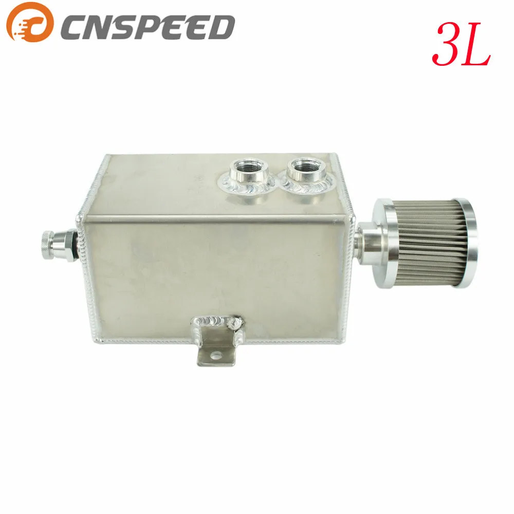 CNSPEED 3L Алюминий Racing маслоуловитель БАК с передышку и сливной кран 205*120*120 мм