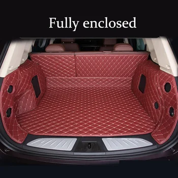 

Leather car trunk mats for Jeep Grand Cherokee WK Wrangler Sahara JK Commander 5seat Cherokee Compass Renegade 2003-2018s models