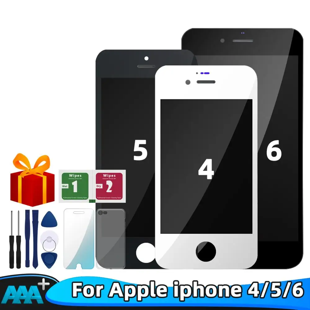 

100% Tested working LCD For iPhone 4 5 6 LCD Display Touch Screen Digitizer Assembly Replacement parts For iPhone 4 5 6 LCD