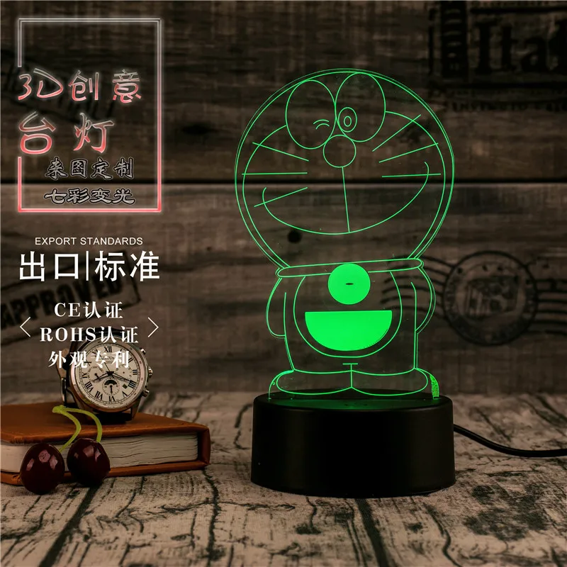 3D Led Novety светильник ing креативный подарок Ночной Настольная лампа Jingle кошачий