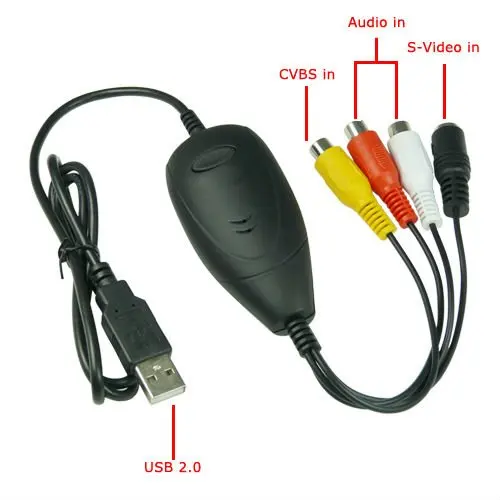 Easycap USB 2.0 Audio Composite Video S Video AV Converter Recorder