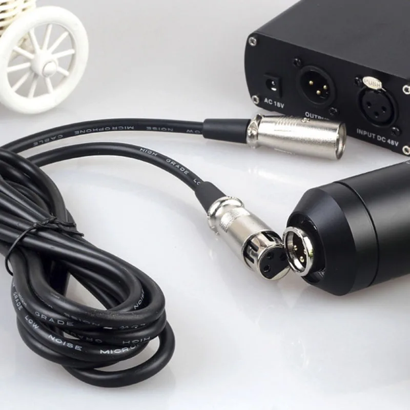 Для Bm 800 микрофон 48V Phantom Питание с адаптер XLR аудио кабель для конденсаторный микро микрофон с функцией аудиозаписи