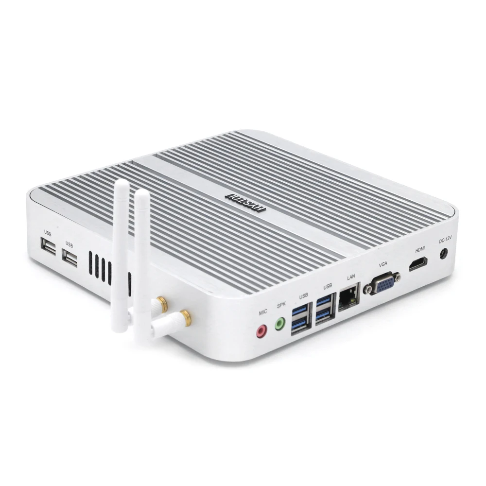 

HYSTOU FMP03 Fanless Mini PC Core-I5-4200U Intel HM86 Express With HDMI VGA Output 16GB + 4G EMMC + 64G SSD