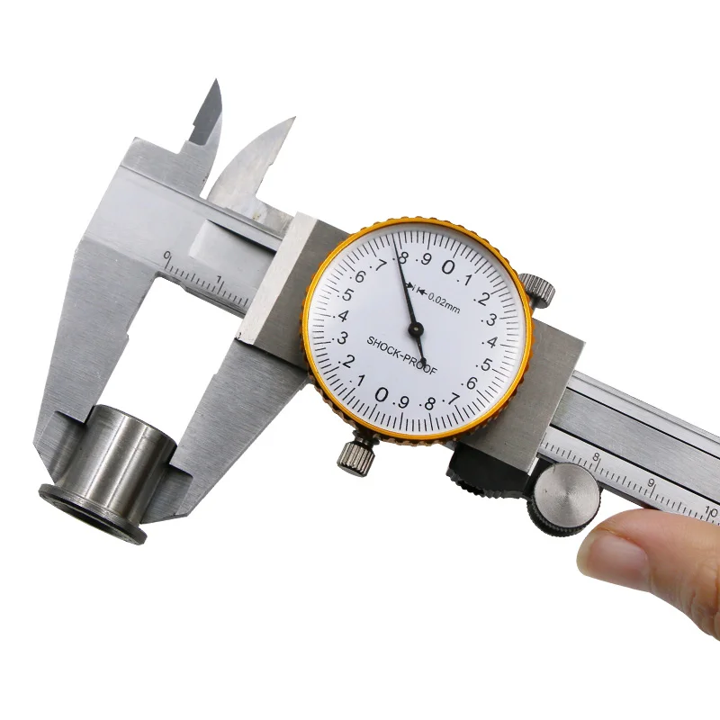 Cena 0 150mm Metric Gauge narzędzie pomiarowe Dial suwmiarka suwmiarka odporna na wstrząsy