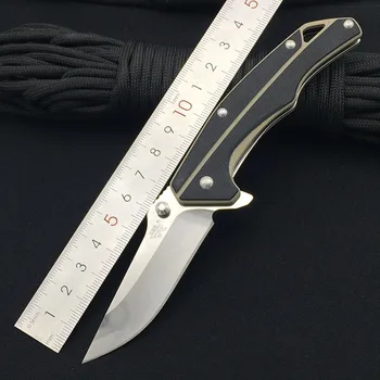 

Sanremu 7076 LUX-GHV Folding Knife 12C27 Blade G10 Handle Outdoor Camping Hunting Survival Cutting Knife EDC Pocket Tool