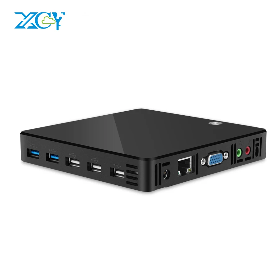 XCY X38 мини ПК Intel Celeron 1007U Pentium 2117U Windows 10 Linux tv BOX WiFi Gigabit Ethernet HDMI VGA 5* USB неттоп HTPC