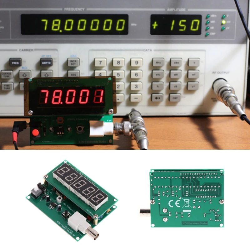 Новое качество 1-75 Гц МГц счетчик частоты 7-9 V 50mA частотомер модуль метр тестер